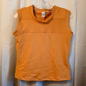 New Rust Orange Crew neck Tank top womens PM Classic fit 100% Cotton t-shirt